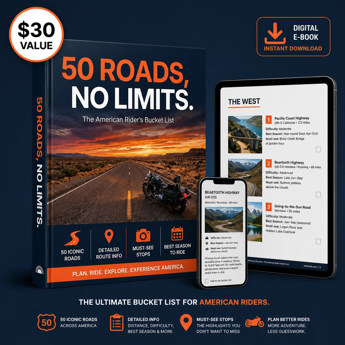 50 Roads, No Limits. The American Rider’s Bucket List
