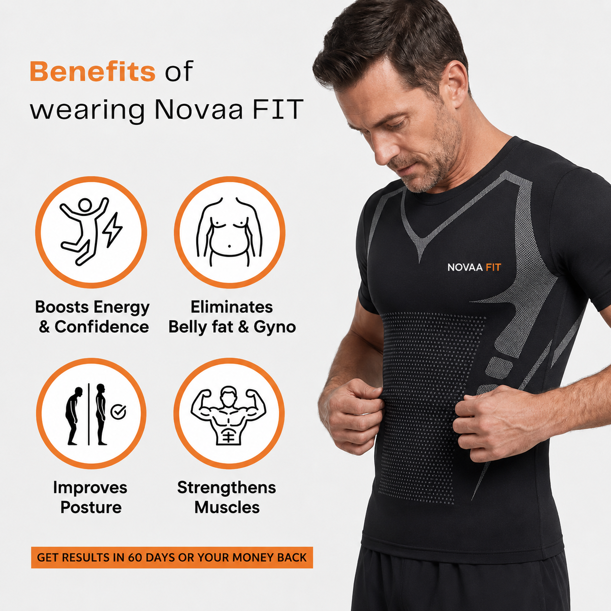 Novaa FIT - Tee | Shape Up. Stand Tall. Show Up.