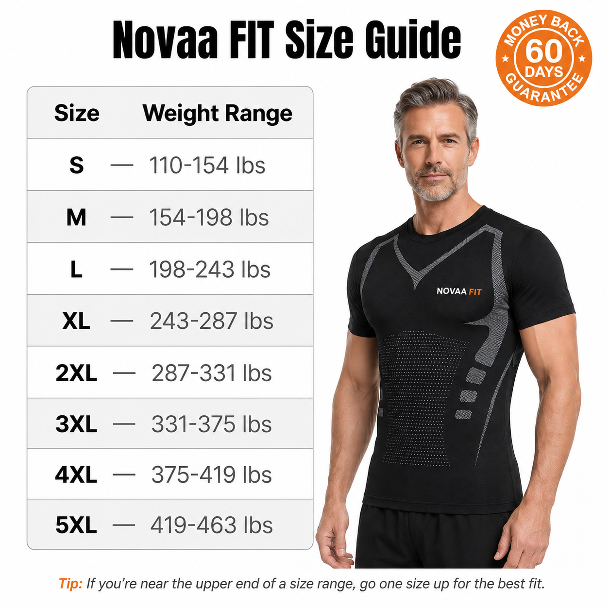 Novaa FIT - Tee | Shape Up. Stand Tall. Show Up.
