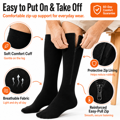 Novaa FIT | Zip-Up Compression Socks
