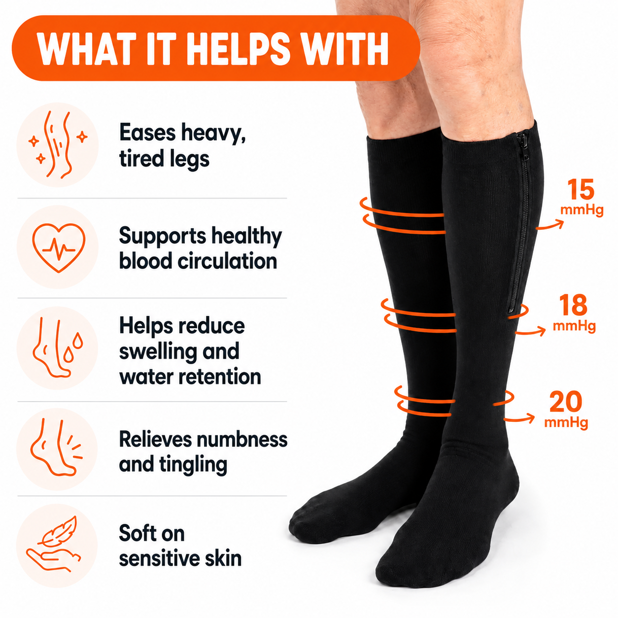 Novaa FIT | Zip-Up Compression Socks