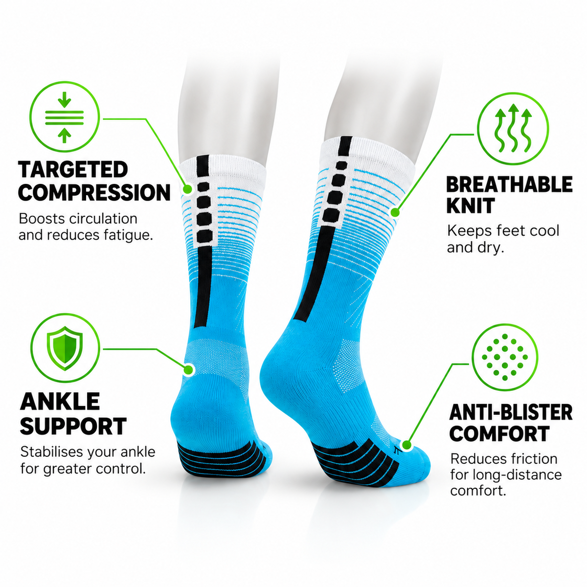 NOVAA FIT. Compression Performance Socks